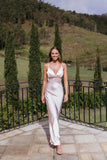 Milla Maxi Lace Dress Pale Pink