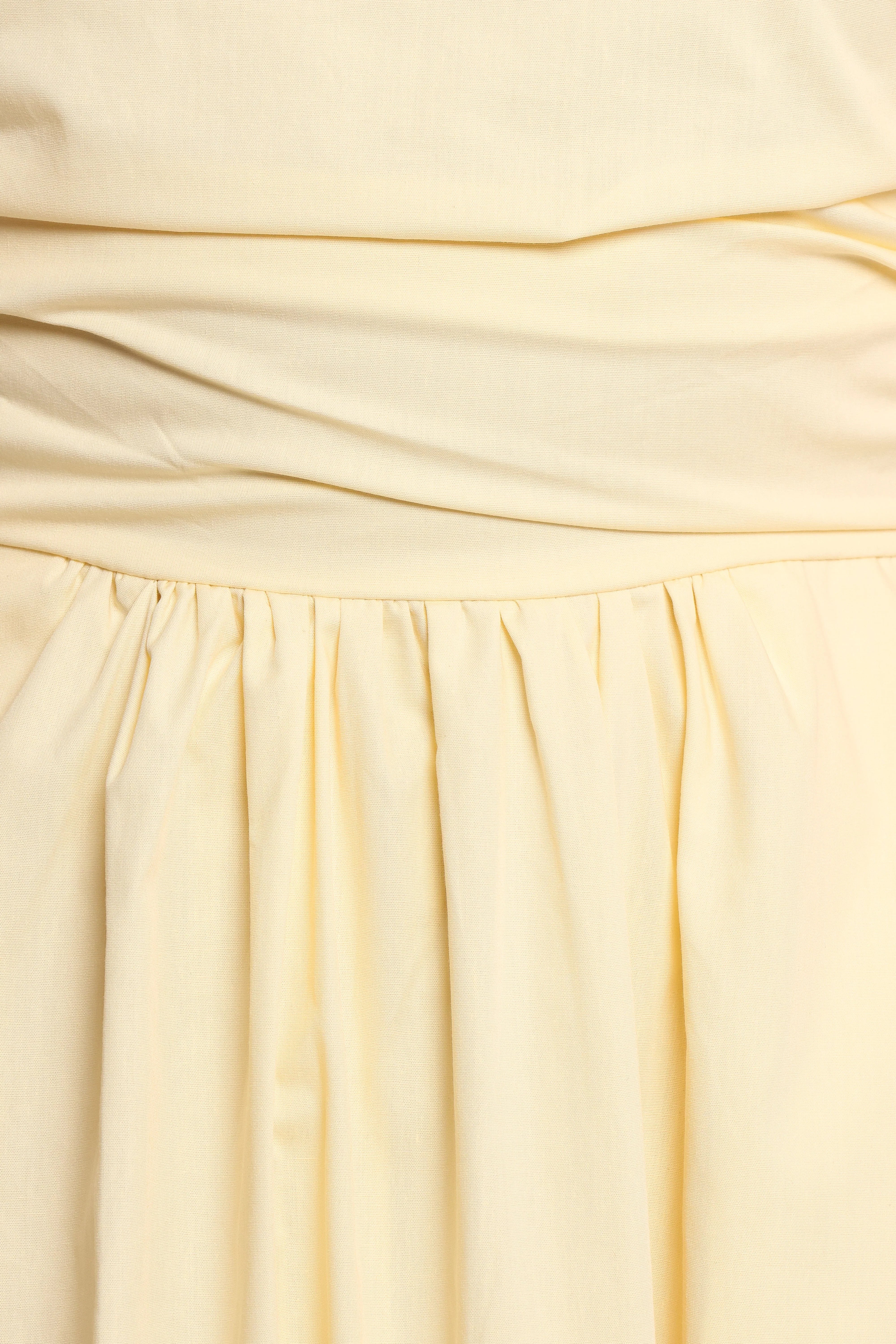 Clo Puff Sleeve Midi Dress Yellow