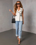 Cannes Coast Contrast Trim Top