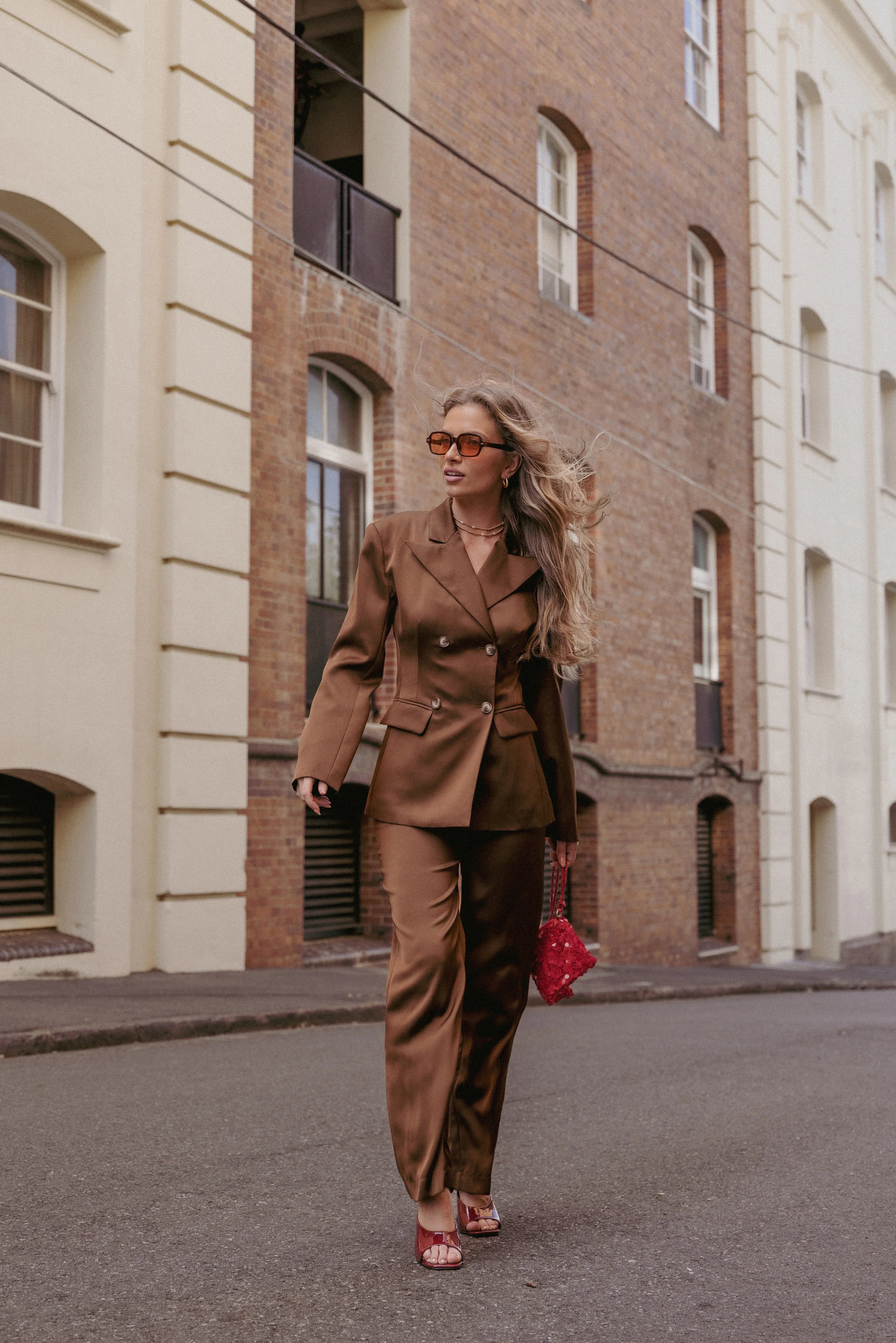 Trina Tailored Pant Brown