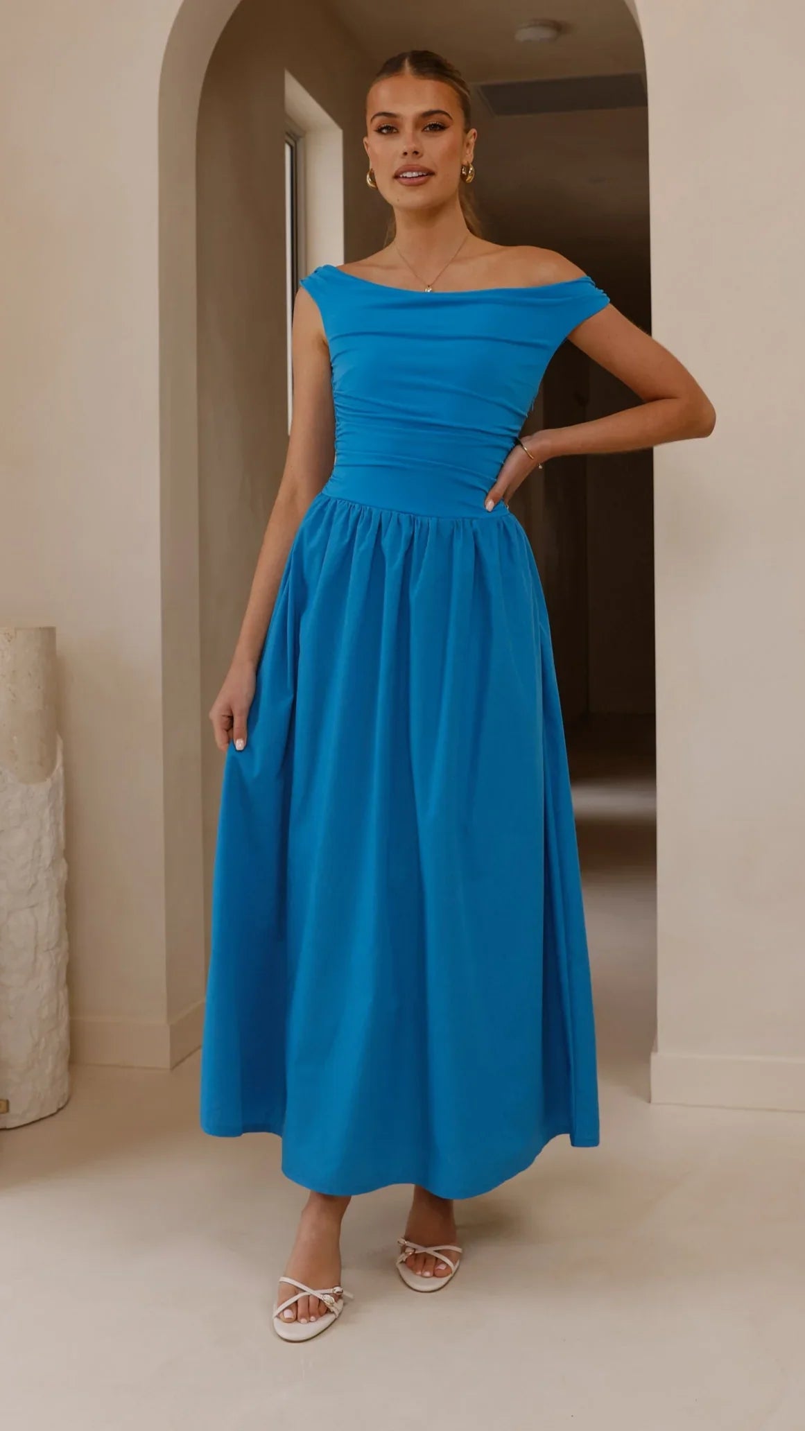 Immy Midi Dress Blue