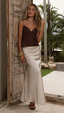 Haizlee Linen Top Chocolate