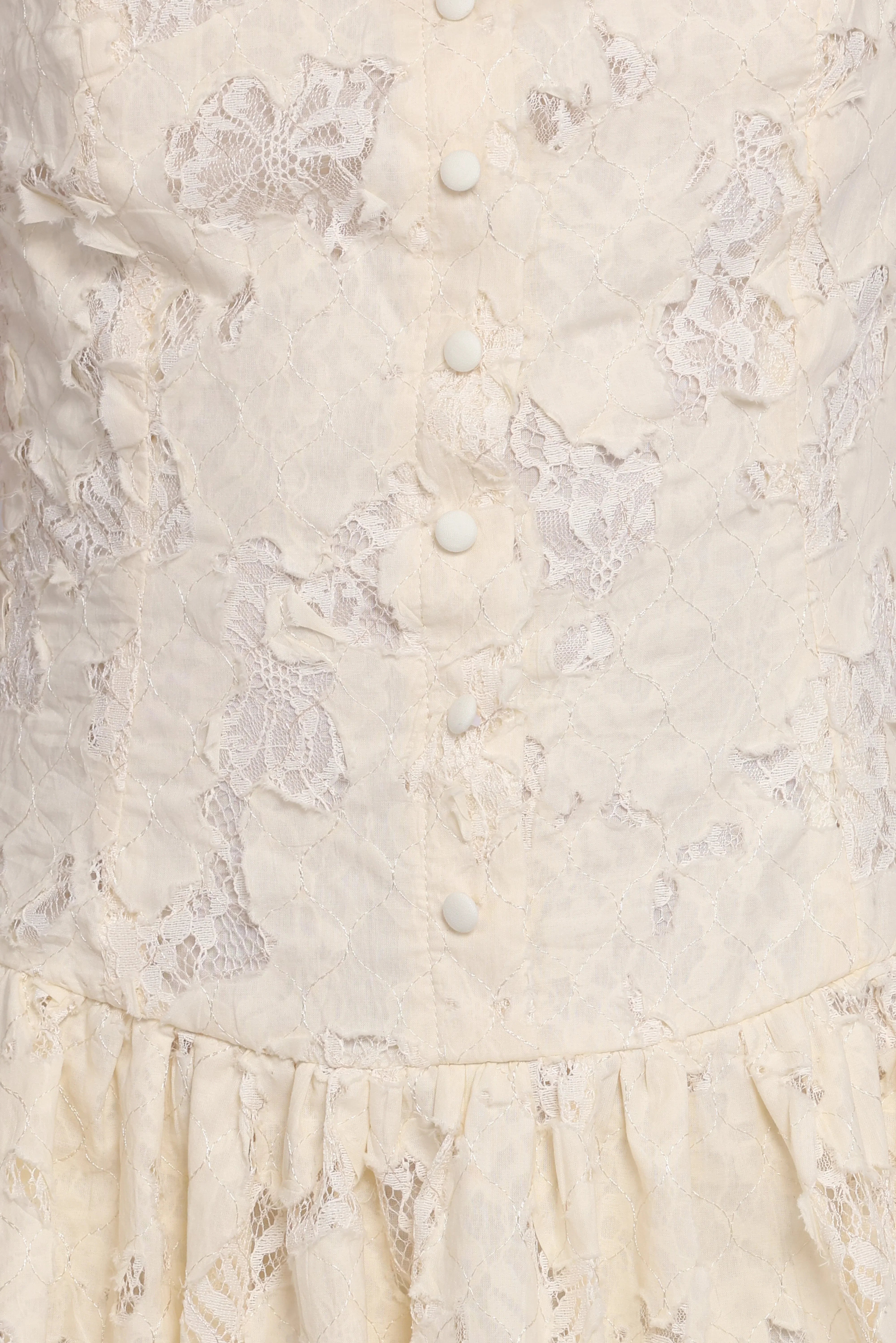 Briar Lace Mini Dress Cream