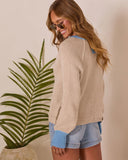 Ester Knit Color Block Cardigan