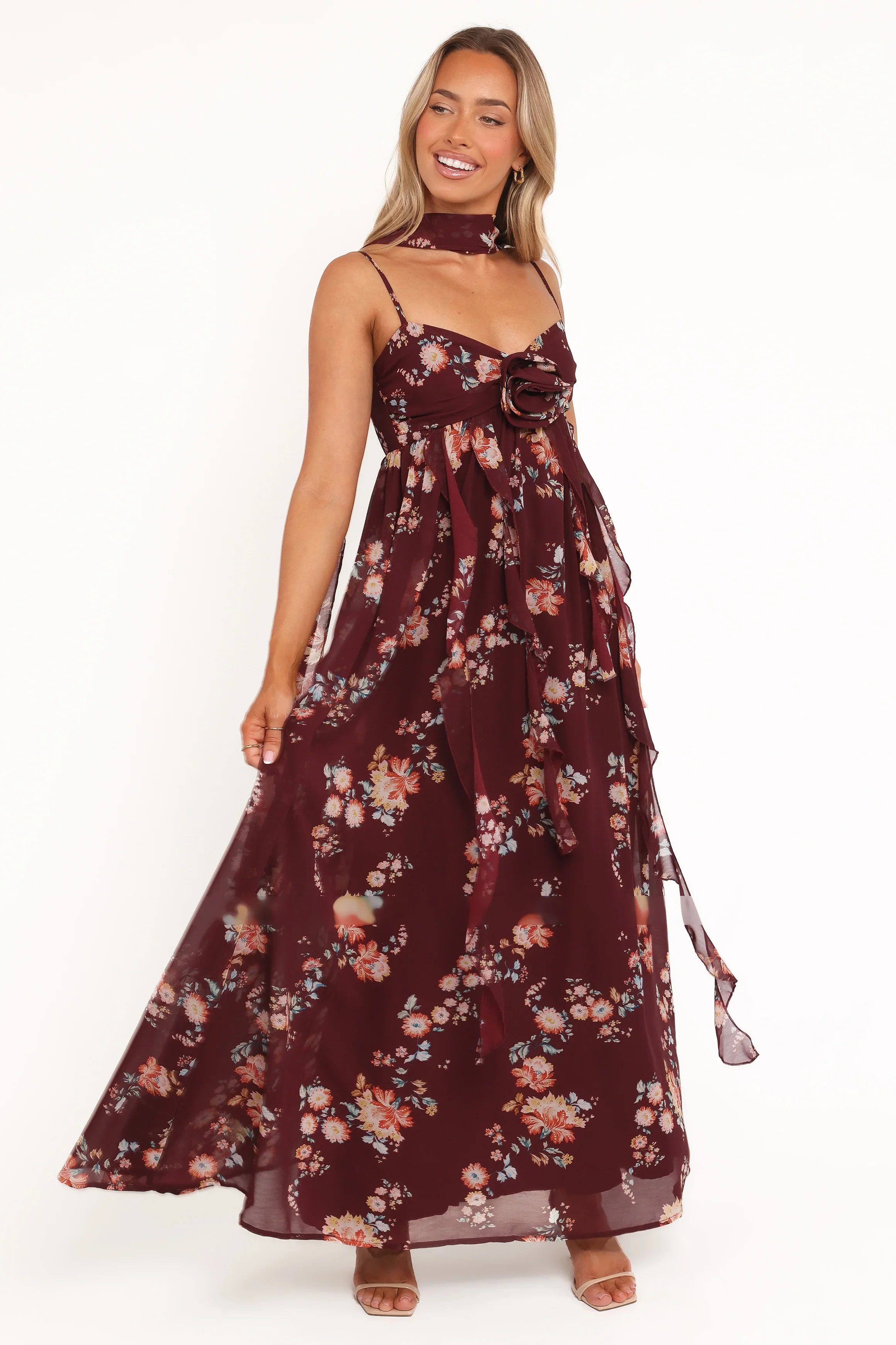 Tully Maxi Dress Berry Floral