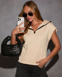 Serena Half Zip Hooded Sweatshirt
