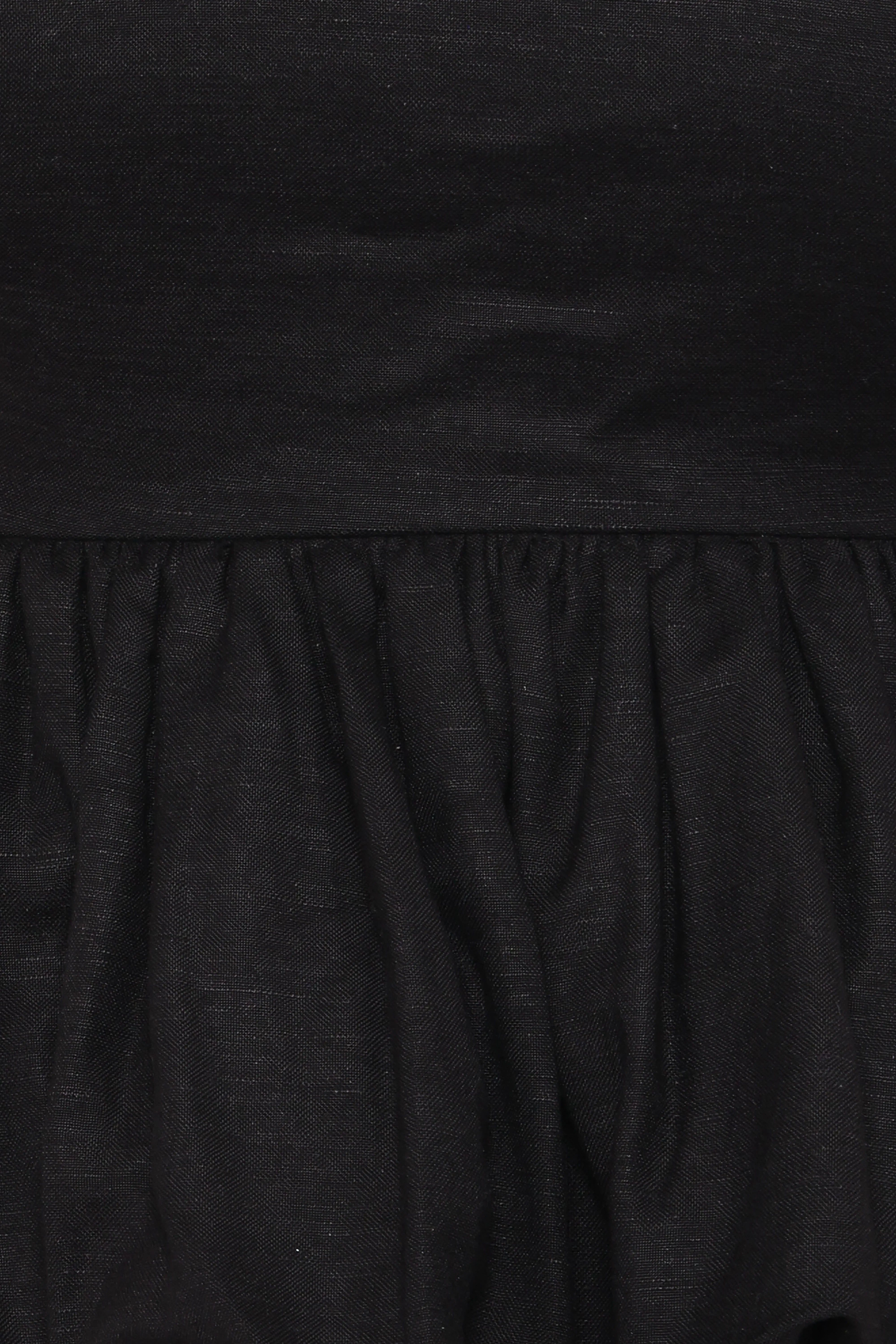 Ursa Peplum Top Black