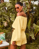 Elysia Off The Shoulder Long Sleeve Crop Top