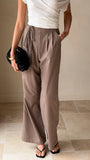 Cascada Tie Waist Pants Brown