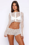 Purest Bliss Long Sleeve Top White