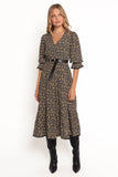 Simone Midi Dress Midnight Daisy