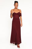 Mayven Maxi Dress Burgundy