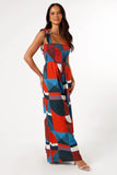Wrenley Jumpsuit Blue Geo