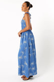 Ginelle Jumpsuit Blue Palm Print