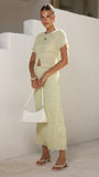Maisie Maxi Skirt Matcha