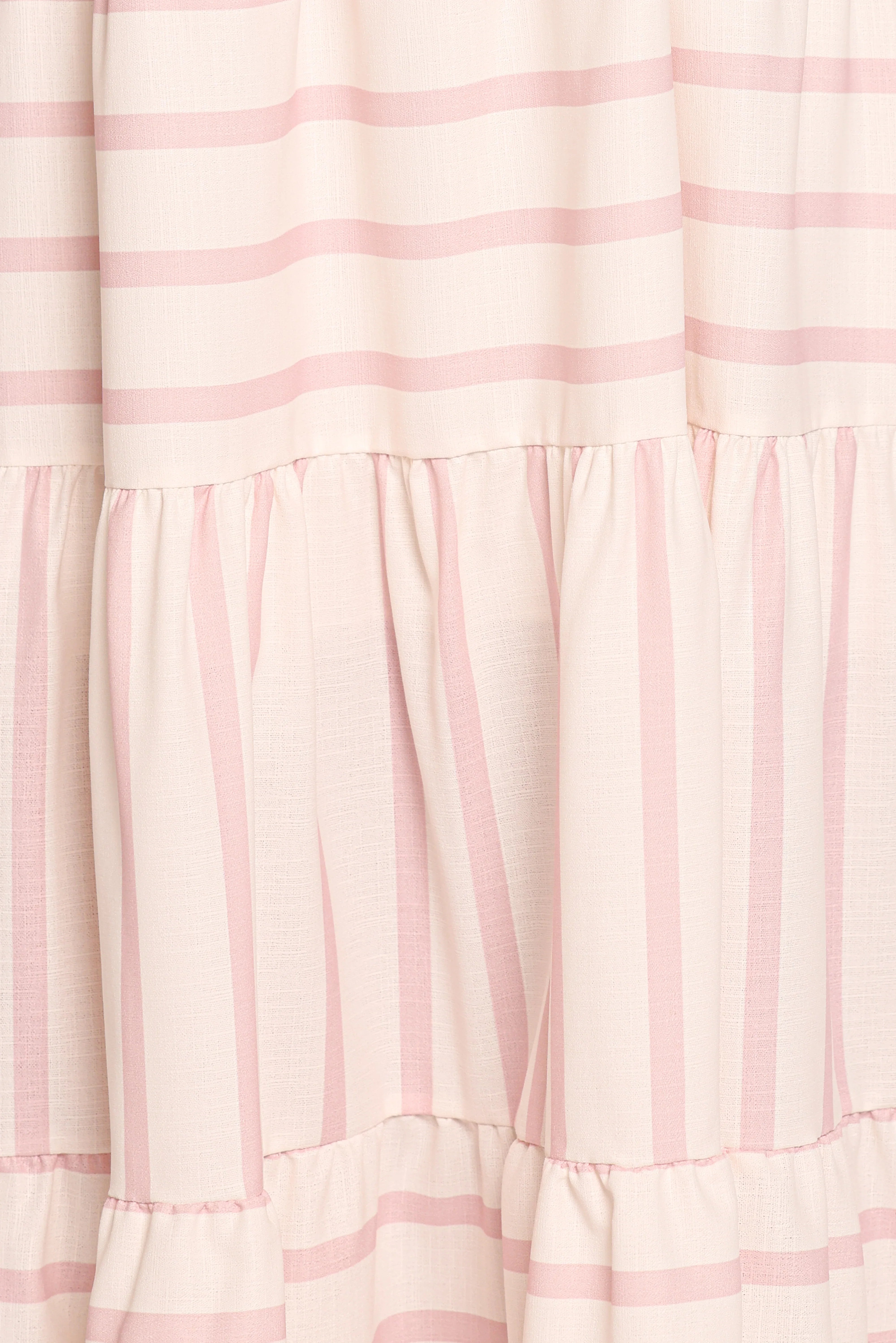 Evelin Midi Dress Pink Stripe