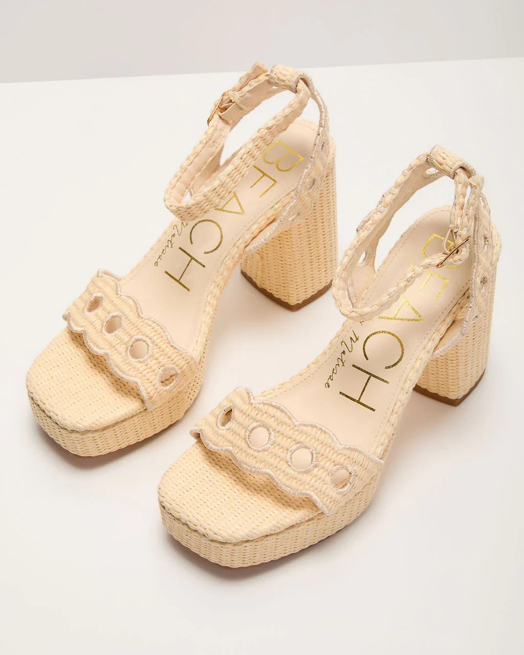 Jetsetter Woven Platform Heels