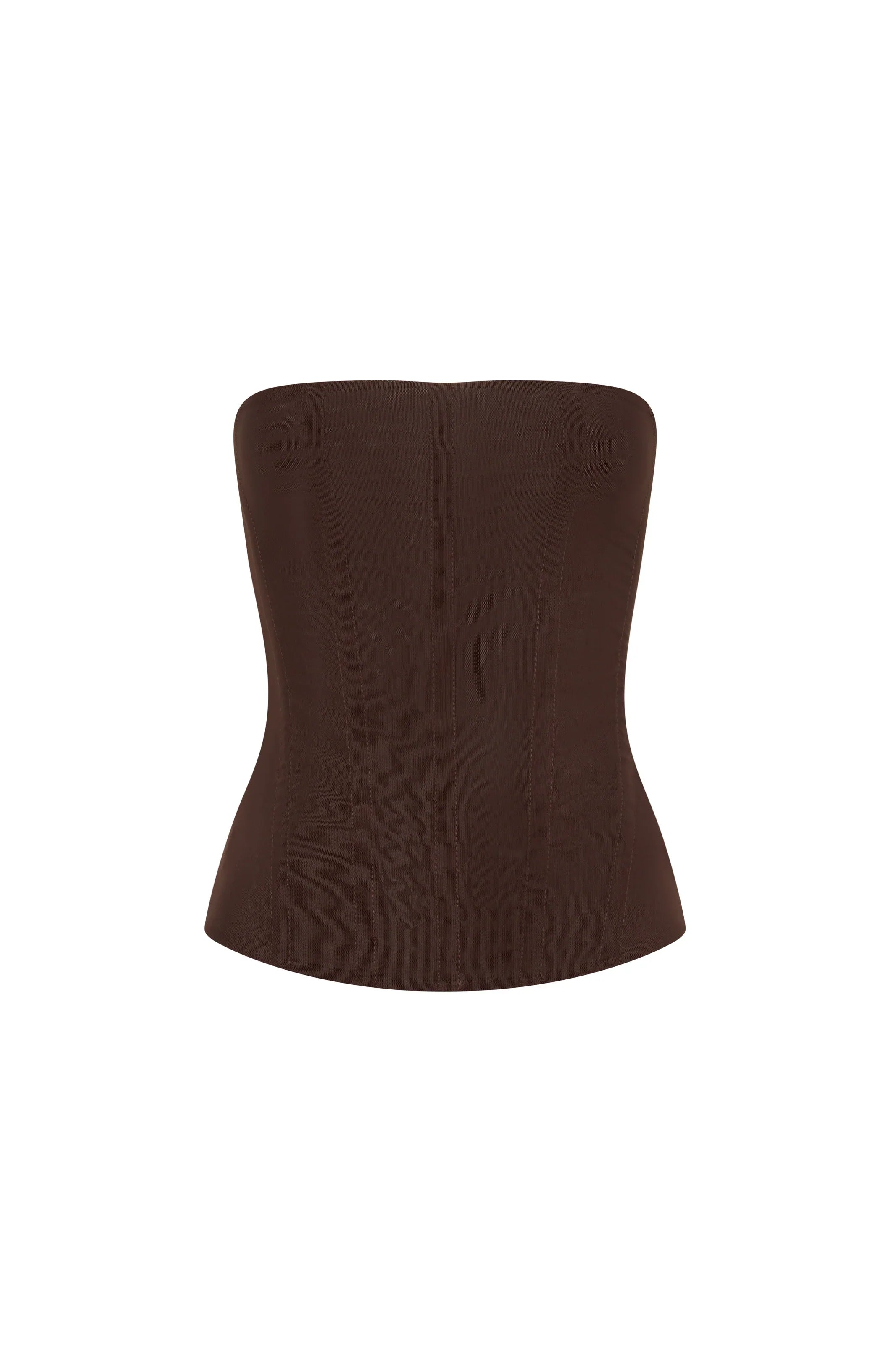 Tell Me A Secret Strapless Bustier Chocolate