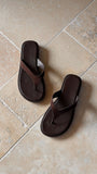 Orianna Slide Dark Cacao Suede