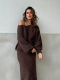 Cohen Knit Jumper Chocolate
