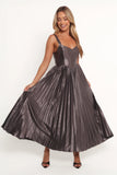 Camala Maxi Dress Grey Silver