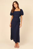Chloe Cut Out Dress Navy