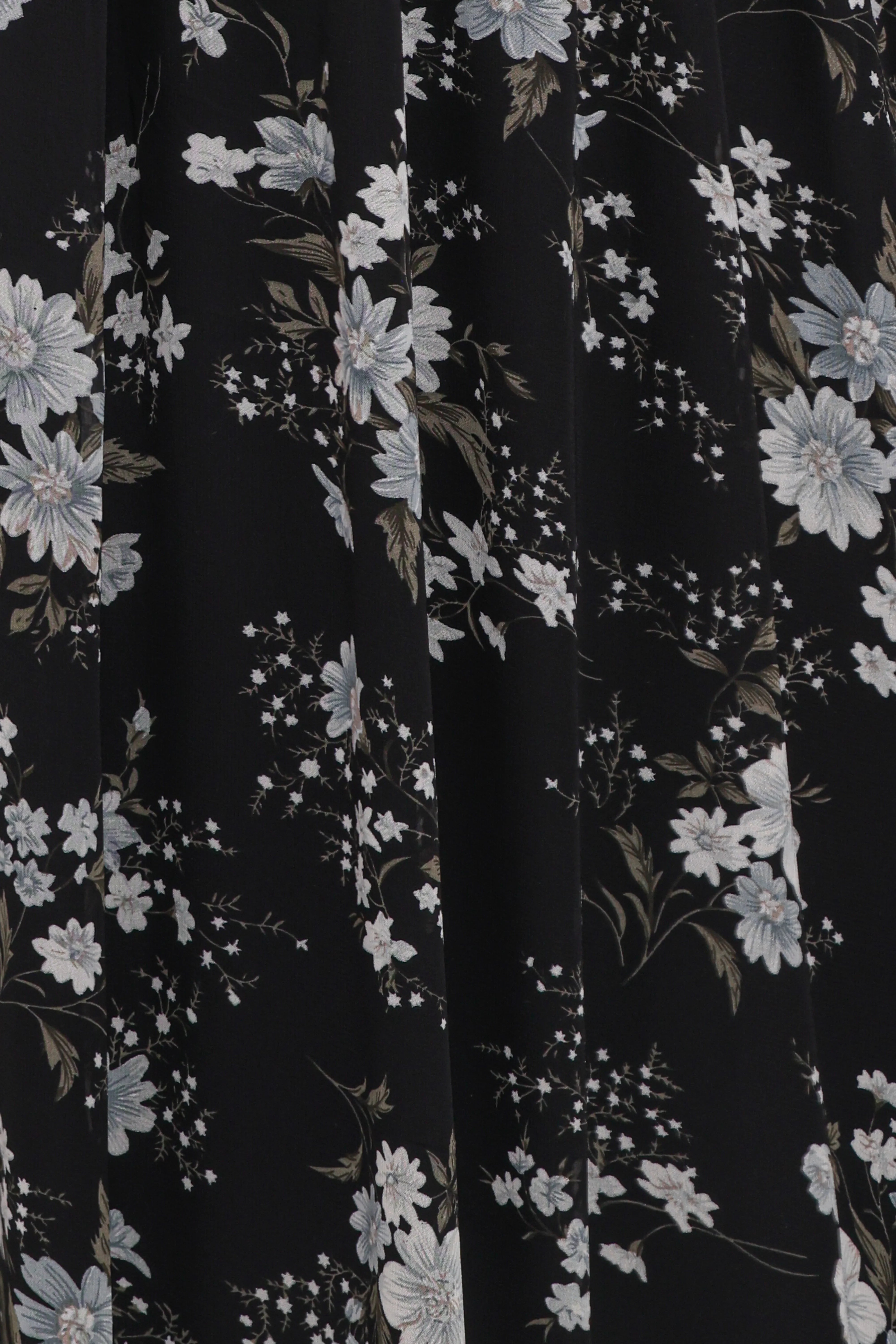 Mavis Long Sleeve Maxi Dress Black Floral