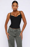 Club Party Top Black