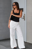 Off Beat Pants Off White