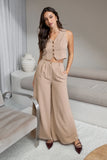 Camille Two Piece Set Beige