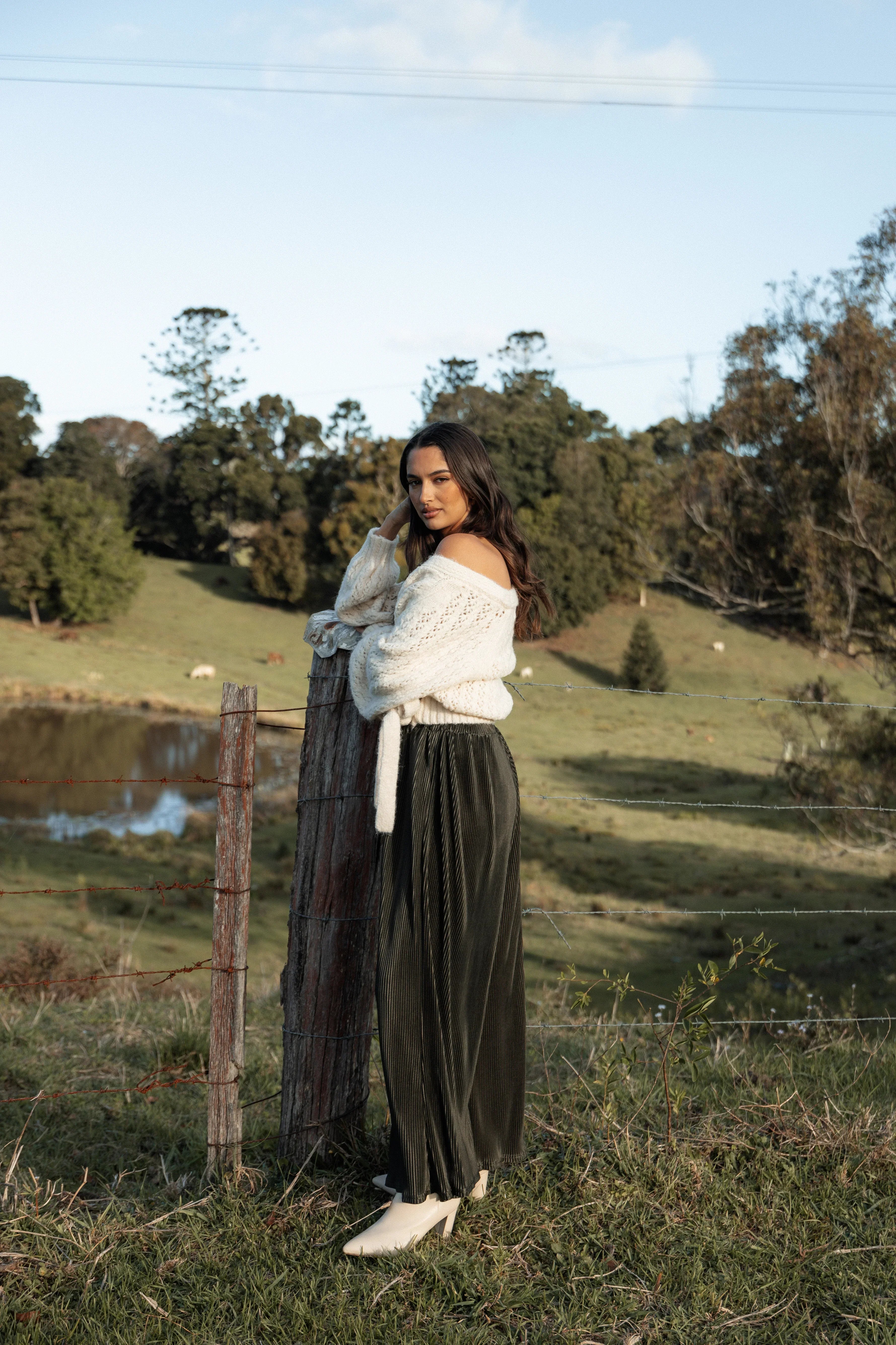 Leria Wide Pant Olive