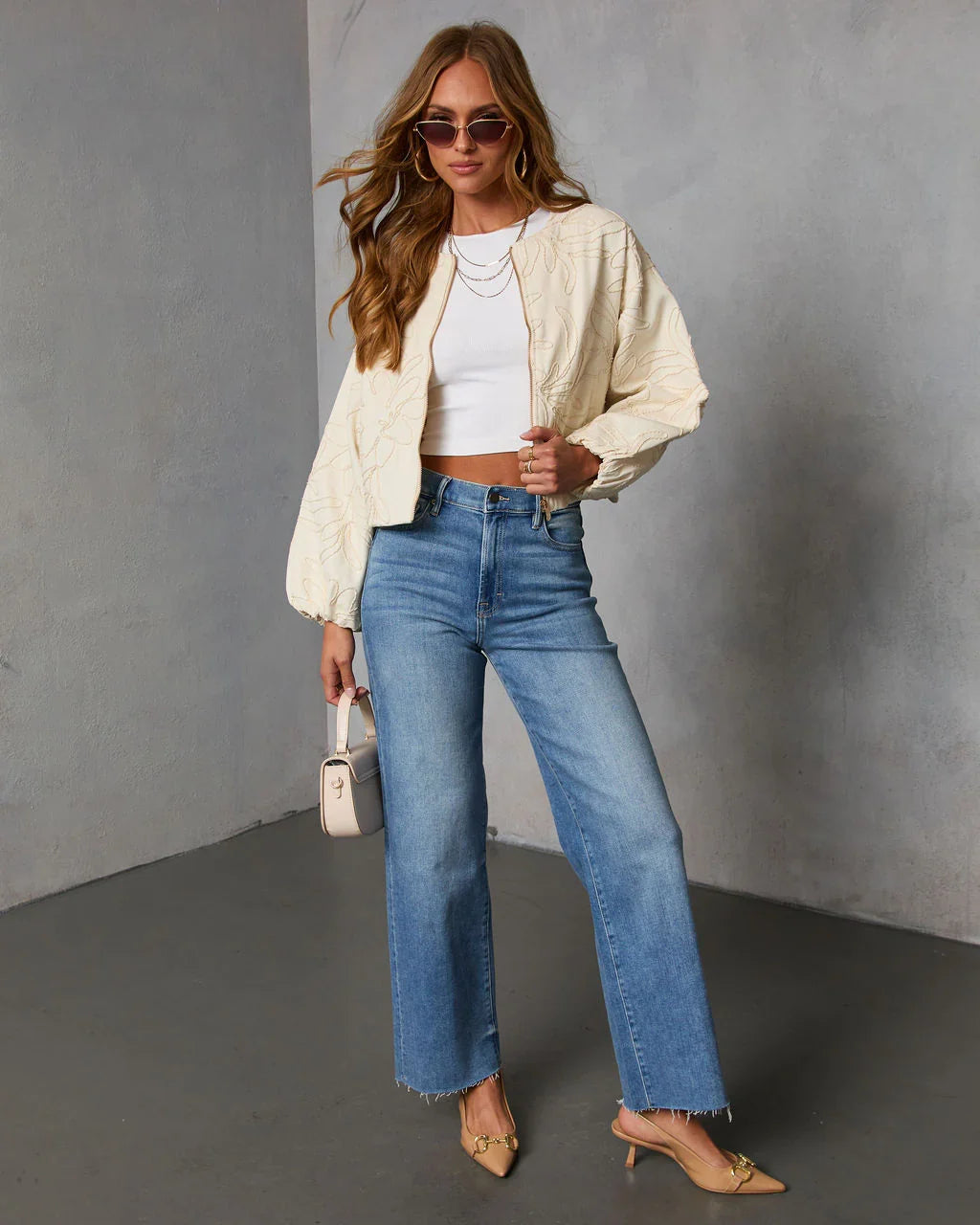 Rainah Embroidered Twill Jacket