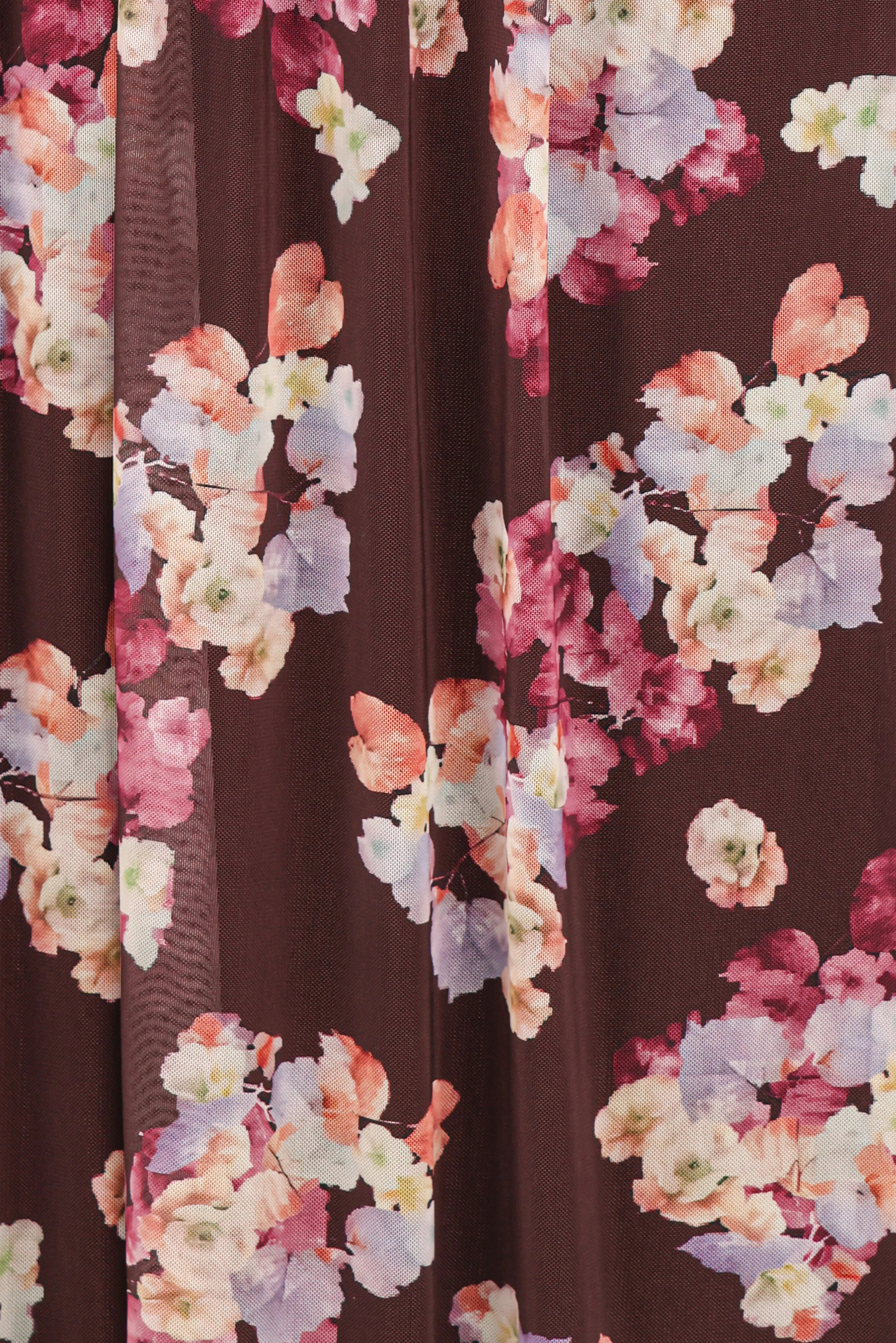 Calypso Maxi Dress Purple Floral