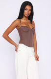 Its A Lifestyle Bustier Chocolate