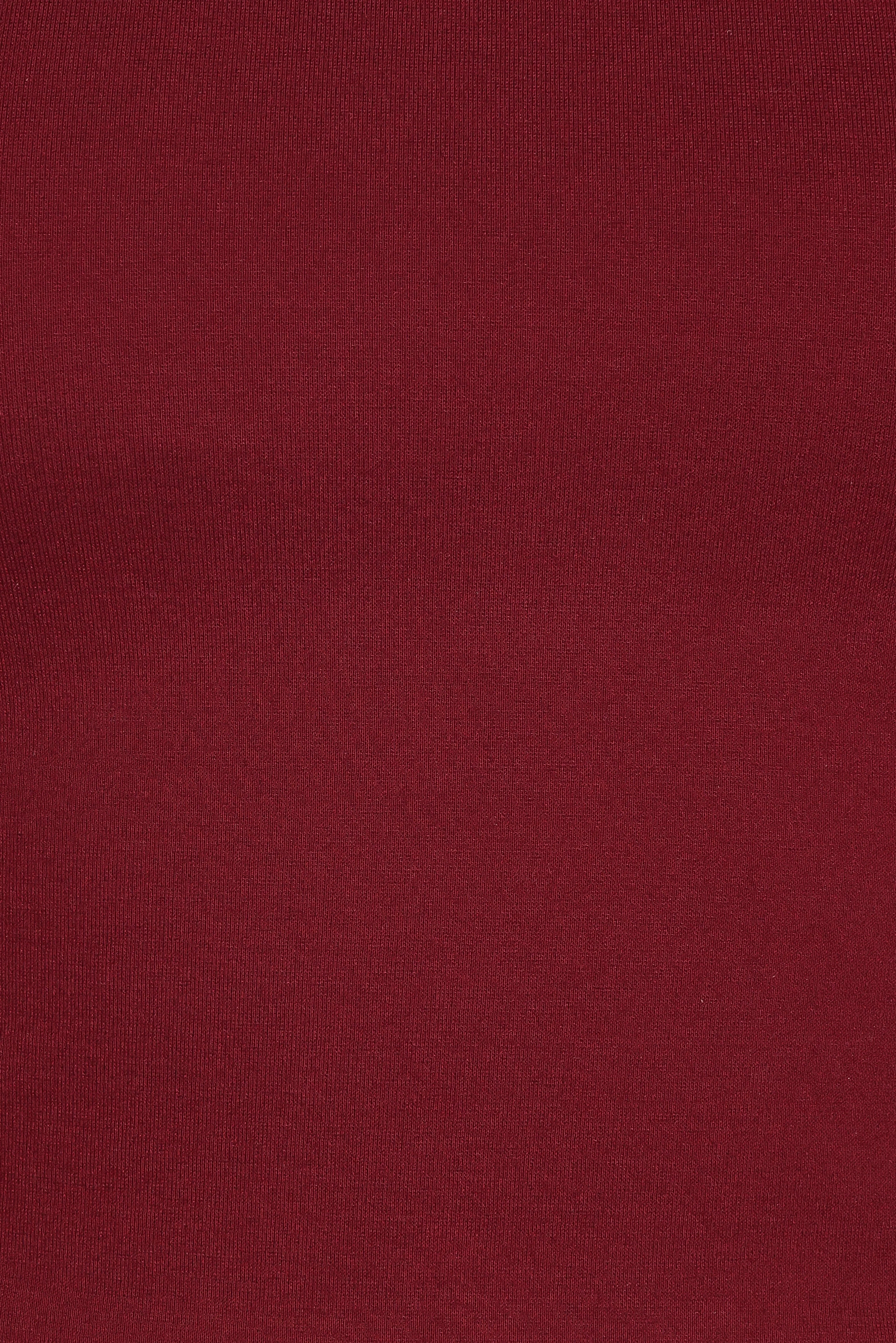 Wesson Sheer Sleeve Top Merlot