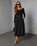 Fallow Field Belted Midi Dress
