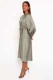Windsor Long Sleeve Maxi Dress Olive