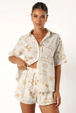 Tally Short Set White Beige