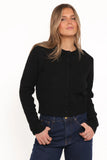 Kanie Knit Cardigan Black