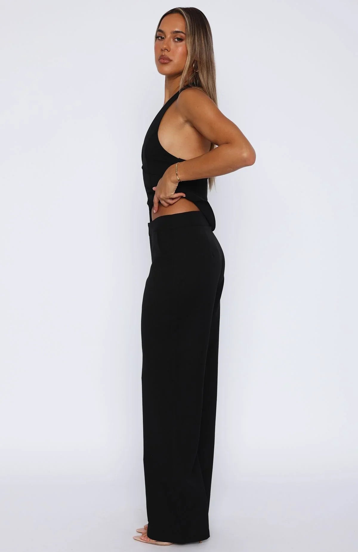 Only Acting Pants Black