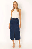 Rana Denim Midi Skirt Dark Denim