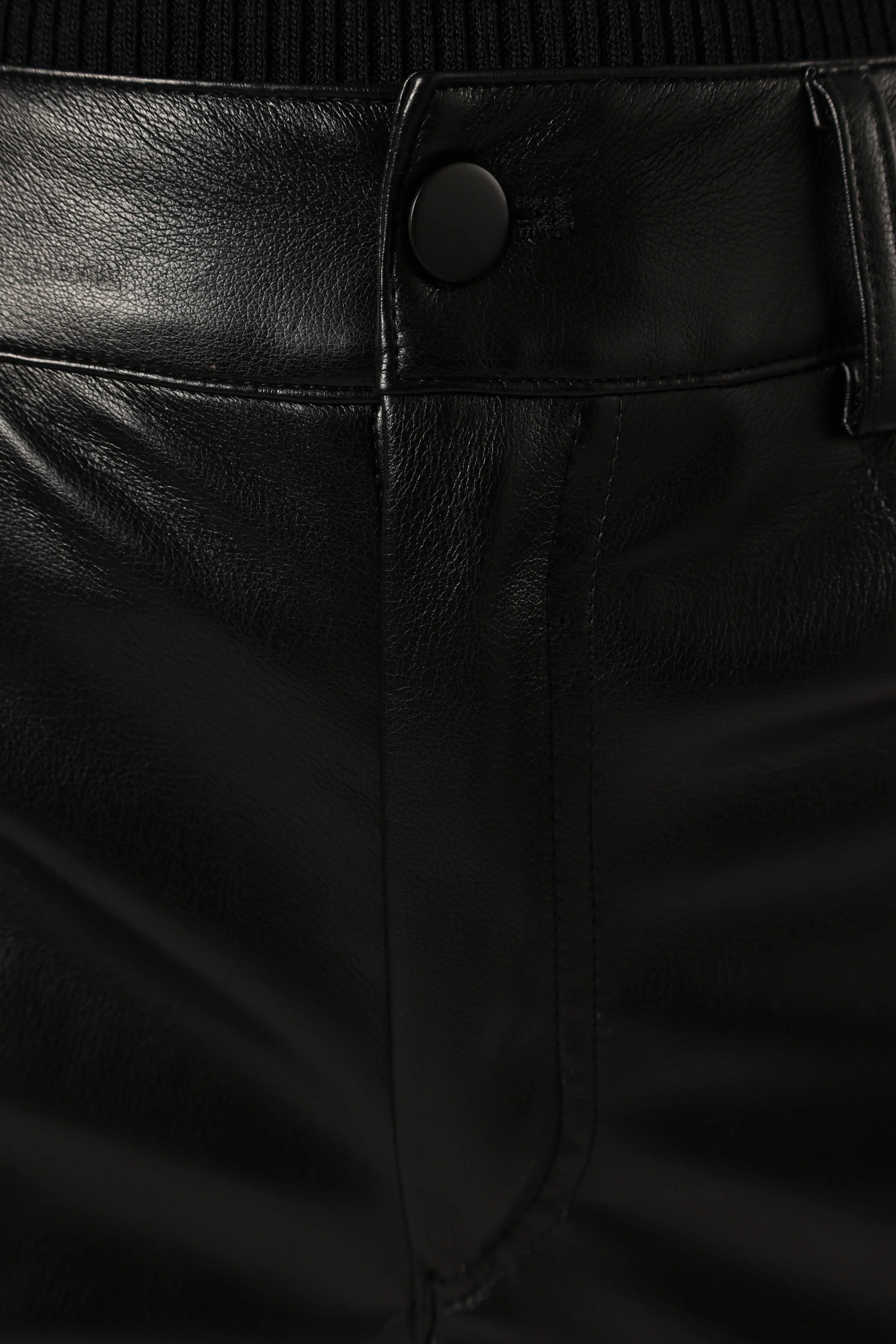 Maverick Vegan Leather Pants Black