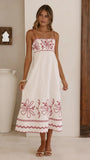 Mira Maxi Dress Cream Red