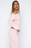 Cant Find The Words Knit Sweater Pink