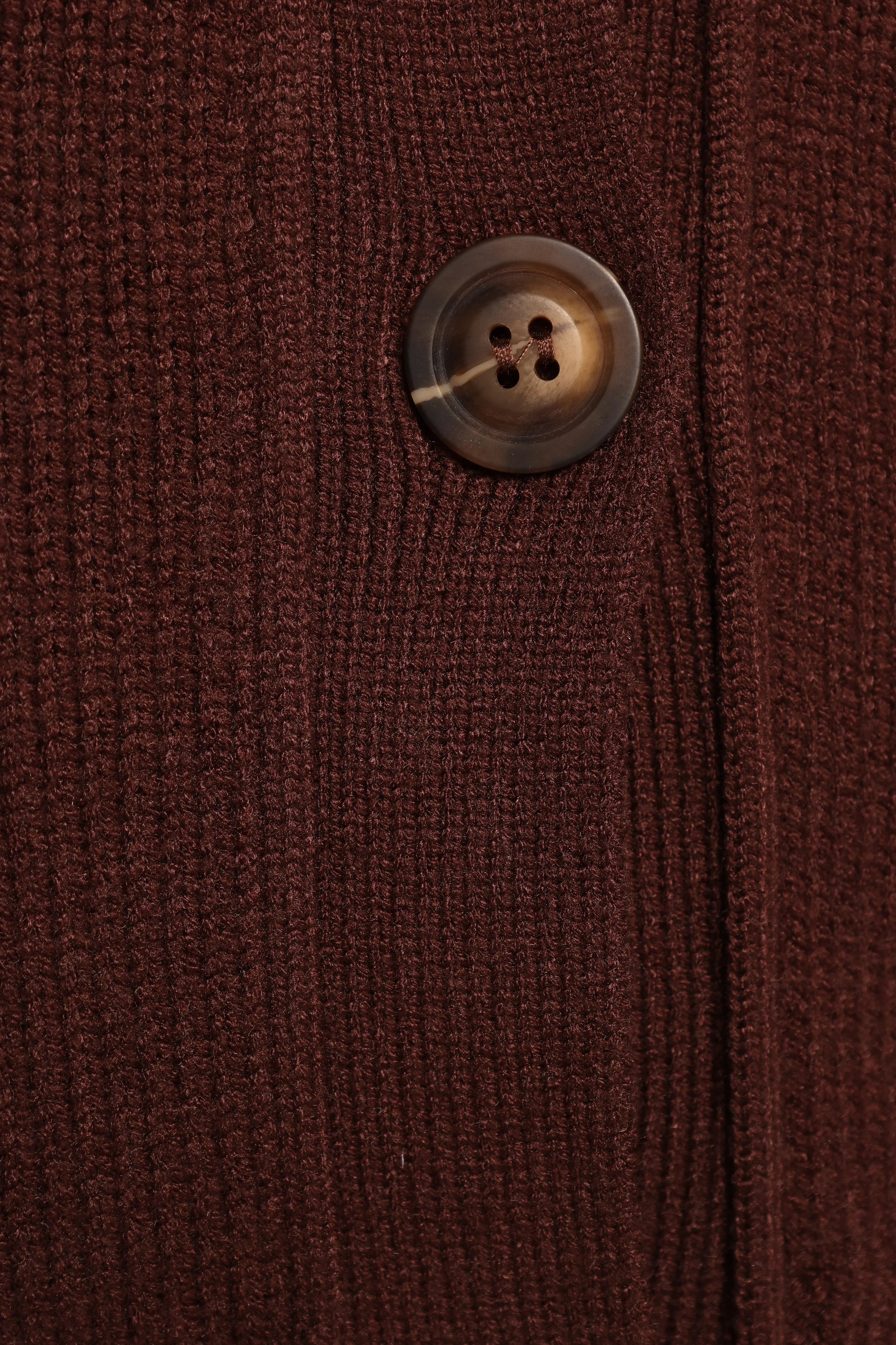 Eden Button Front Cardigan Brown