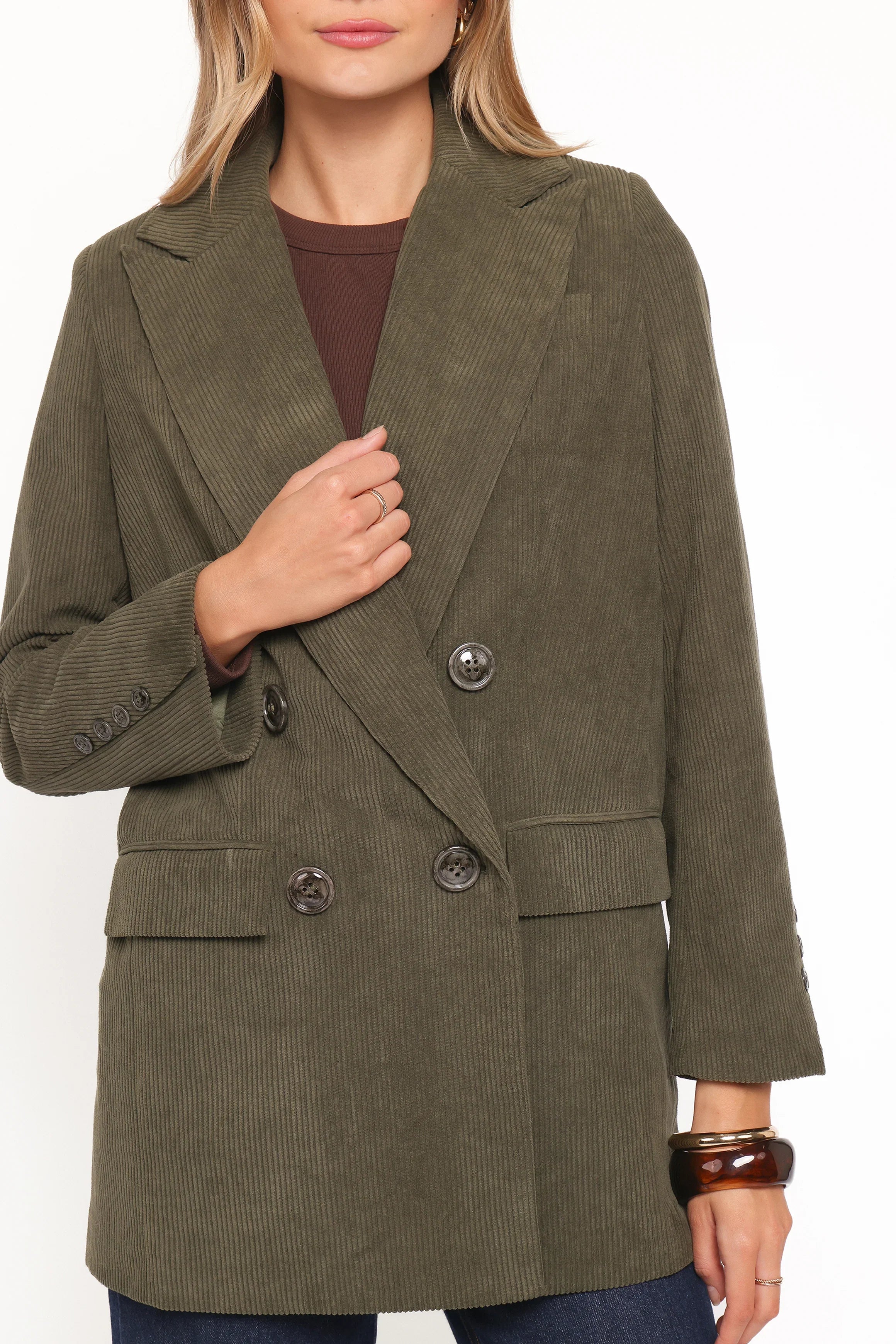 Madi Corduroy Blazer Olive