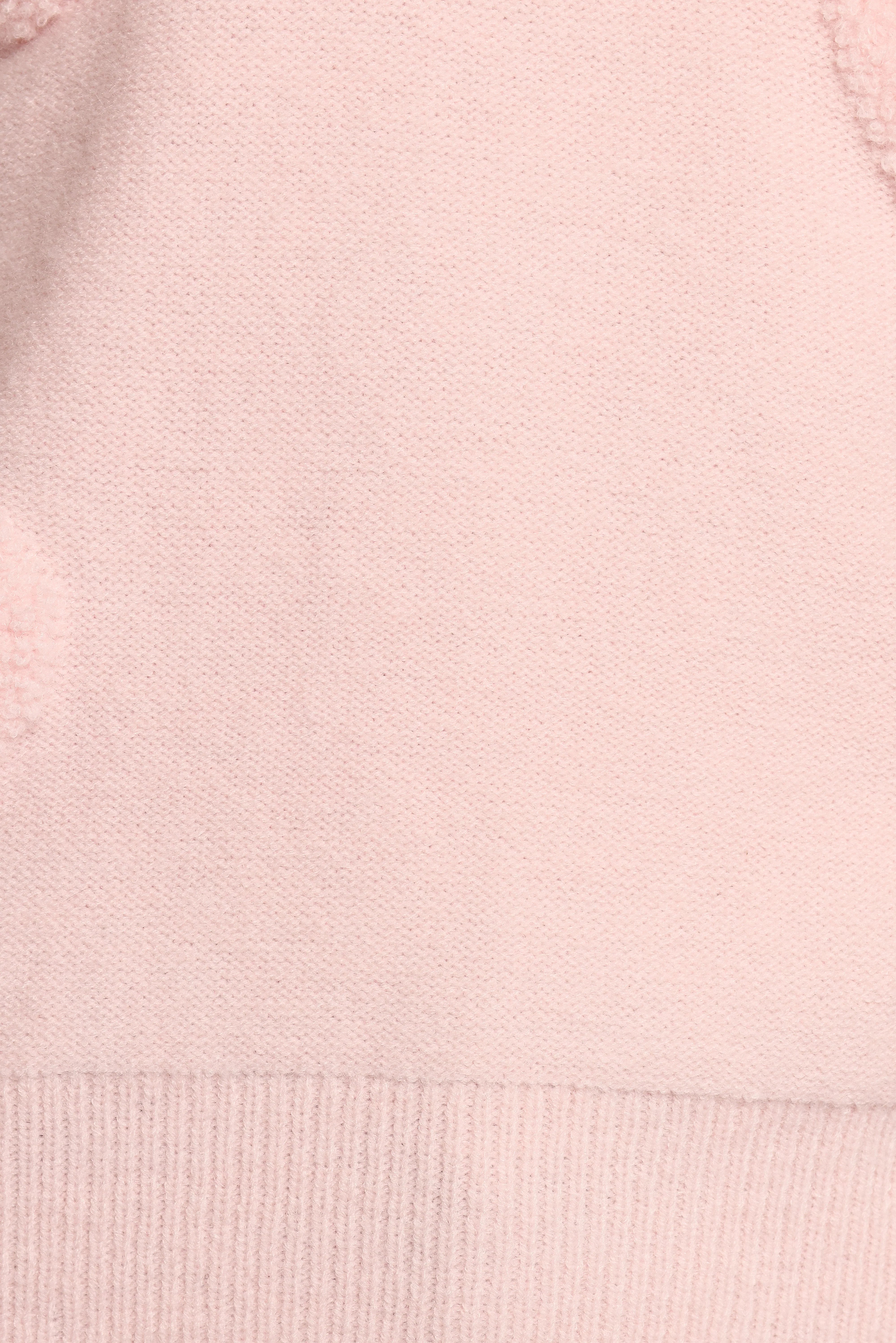 Orlenda Heart Knit Sweater Pale Pink