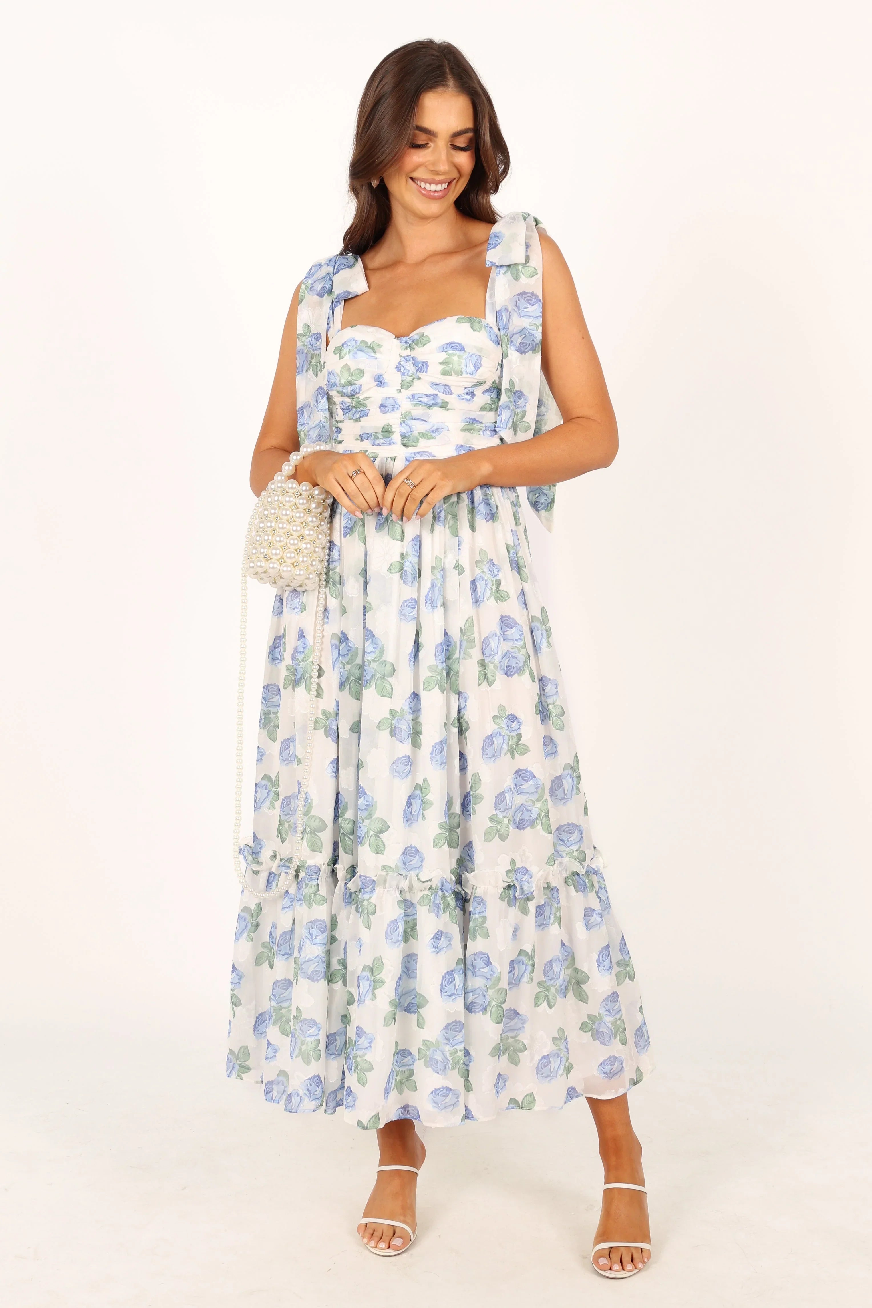 Floret Midi Dress Blue