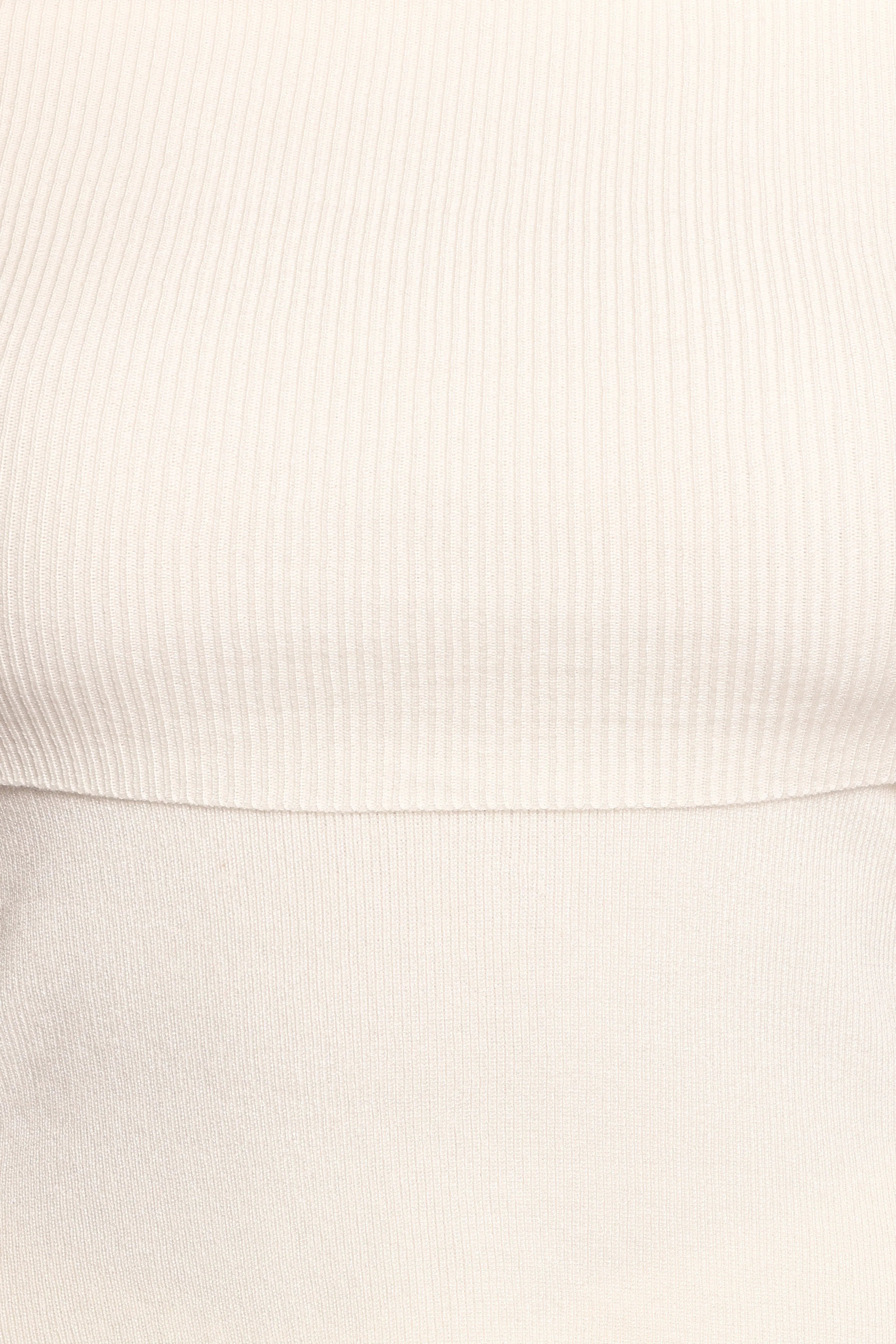Mavis Off Shoulder Knit Top Cream