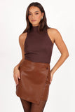 Runie Top Brown